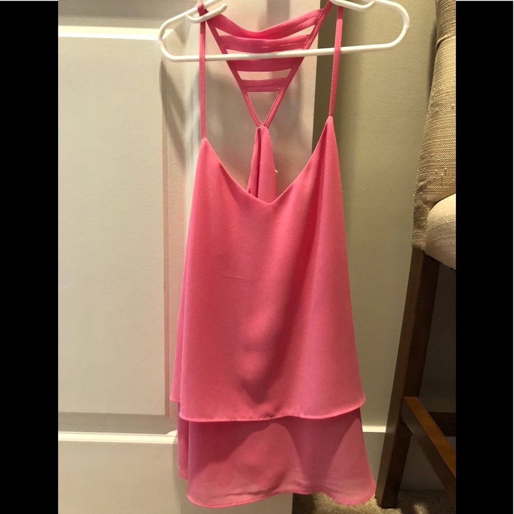 Pink tank top